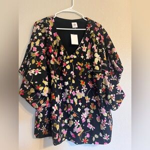 CAbi style 3695 Mod Floral XL NWT Blouse